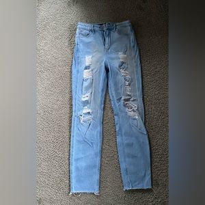 Hollister mom jeans worn once